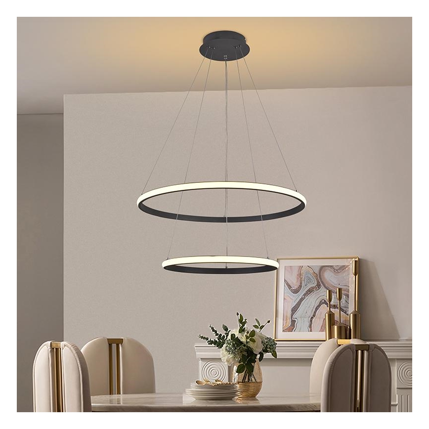 LED ljusreglerad ljuskrona på snöre LED/75W/230V 3000-6500K + fjärrkontroll