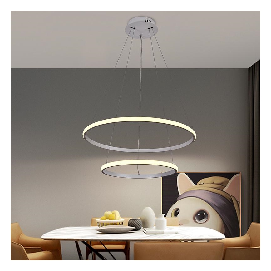 LED ljusreglerad ljuskrona på snöre LED/75W/230V 3000-6500K + fjärrkontroll