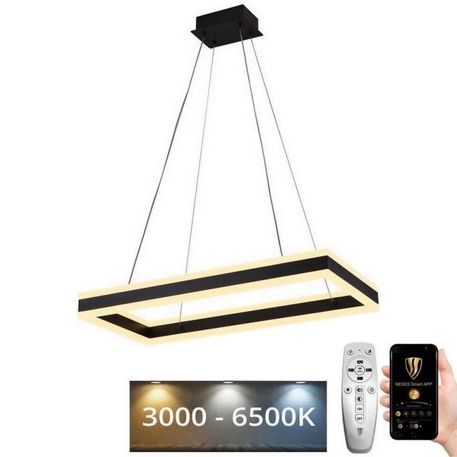 LED ljusreglerad ljuskrona på snöre LED/80W/230V 3000-6500K + fjärrkontroll
