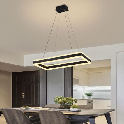 LED ljusreglerad ljuskrona på snöre LED/80W/230V 3000-6500K + fjärrkontroll