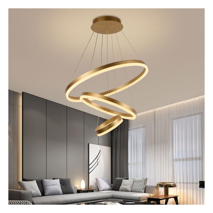 LED ljusreglerad ljuskrona på snöre LED/85W/230V 3000-6500K + fjärrkontroll