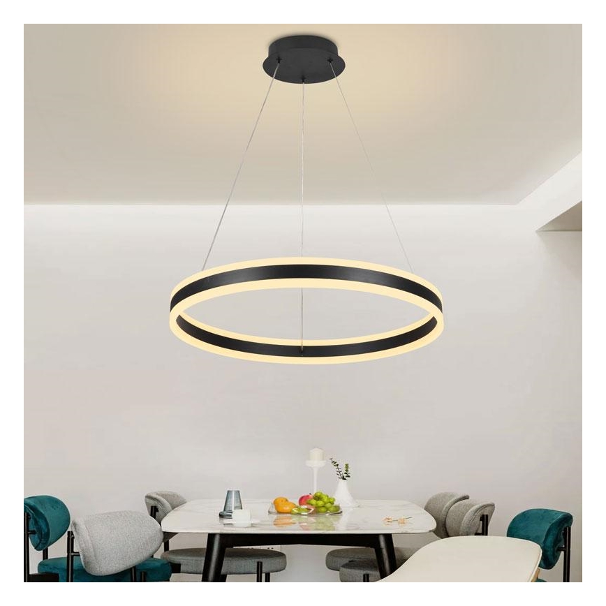 LED ljusreglerad ljuskrona på snöre LED/85W/230V 3000-6500K + fjärrkontroll