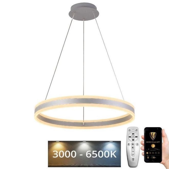 LED ljusreglerad ljuskrona på snöre LED/85W/230V 3000-6500K + fjärrkontroll