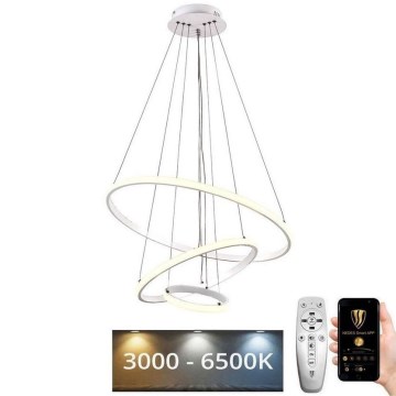 LED ljusreglerad ljuskrona på snöre LED/90W/230V 3000-6500K + fjärrkontroll