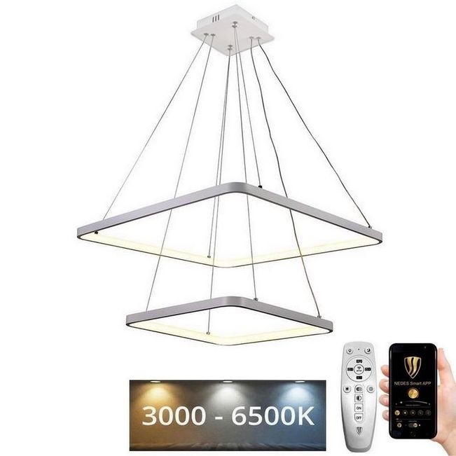 LED ljusreglerad ljuskrona på snöre LED/90W/230V 3000-6500K + fjärrkontroll