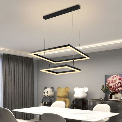 LED ljusreglerad ljuskrona på snöre LED/90W/230V 3000-6500K + fjärrkontroll