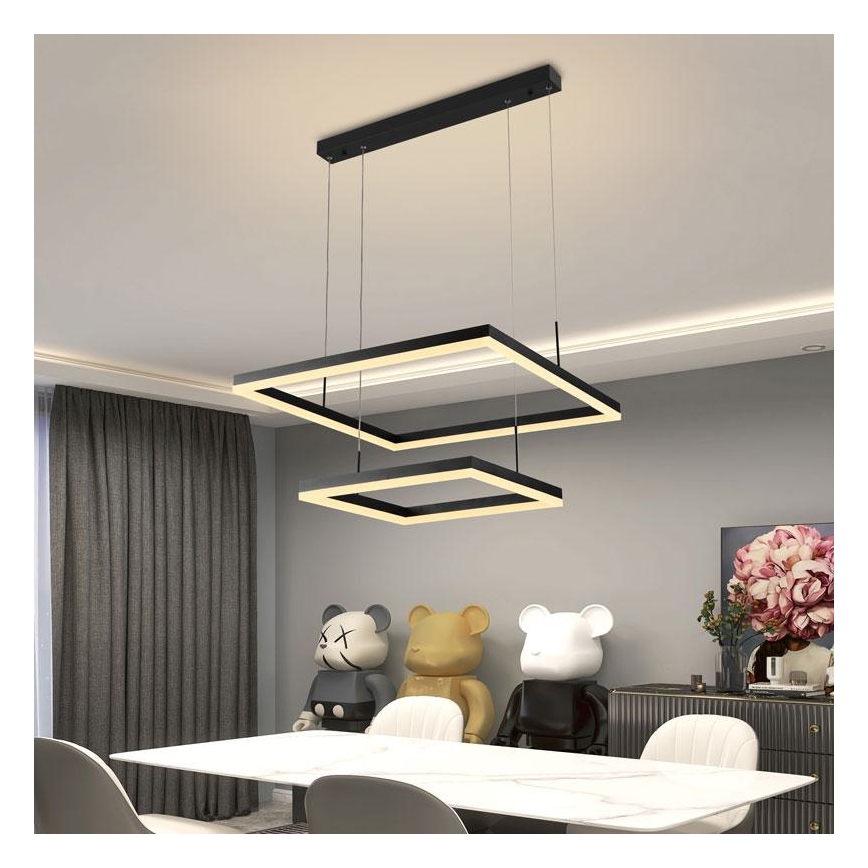 LED ljusreglerad ljuskrona på snöre LED/90W/230V 3000-6500K + fjärrkontroll