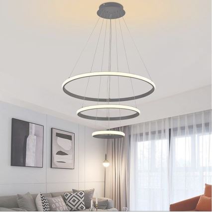 LED ljusreglerad ljuskrona på snöre LED/90W/230V 3000-6500K + fjärrkontroll