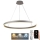 LED ljusreglerad ljuskrona på textilsladd LED/100W/230V 3000-6500K diameter 80 cm + fjärrkontroll