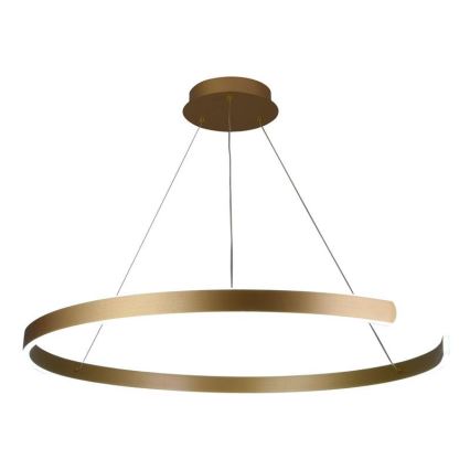 LED ljusreglerad ljuskrona på textilsladd LED/100W/230V 3000-6500K diameter 80 cm + fjärrkontroll