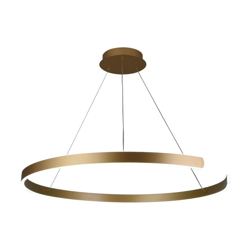 LED ljusreglerad ljuskrona på textilsladd LED/100W/230V 3000-6500K diameter 80 cm + fjärrkontroll