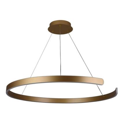 LED ljusreglerad ljuskrona på textilsladd LED/100W/230V 3000-6500K diameter 80 cm + fjärrkontroll