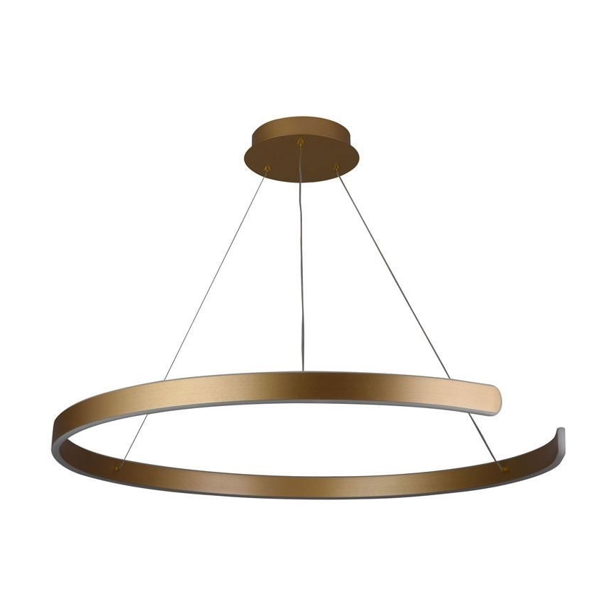 LED ljusreglerad ljuskrona på textilsladd LED/100W/230V 3000-6500K diameter 80 cm + fjärrkontroll