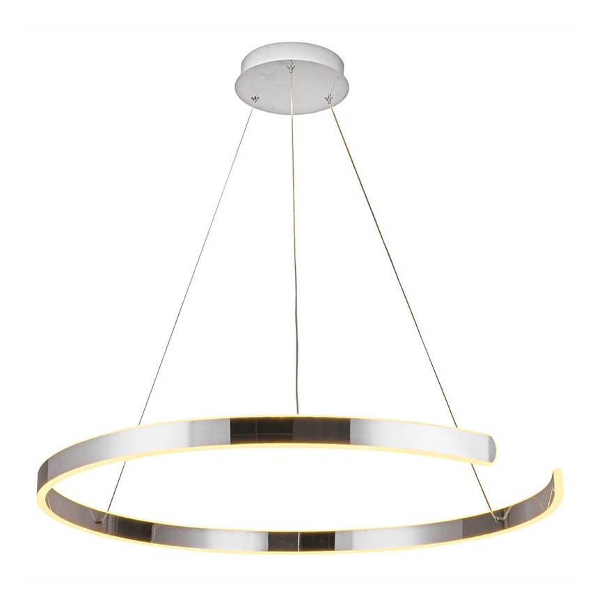 LED ljusreglerad ljuskrona på textilsladd LED/100W/230V 3000-6500K diameter 80 cm + fjärrkontroll