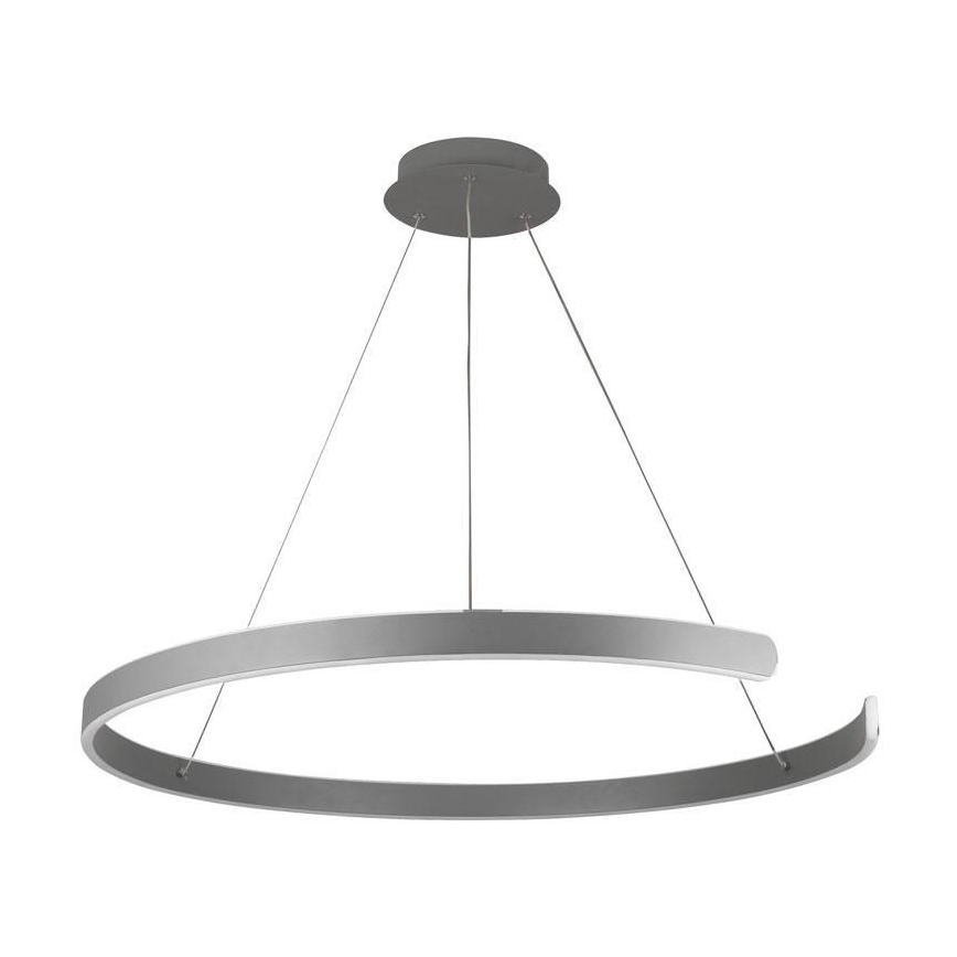LED ljusreglerad ljuskrona på textilsladd LED/100W/230V 3000-6500K diameter 80 cm + fjärrkontroll