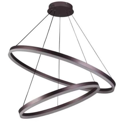 LED ljusreglerad ljuskrona på textilsladd LED/100W/230V 3000-6500K + fjärrkontroll