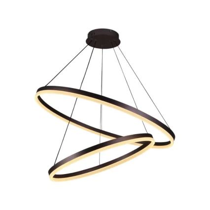 LED ljusreglerad ljuskrona på textilsladd LED/100W/230V 3000-6500K + fjärrkontroll