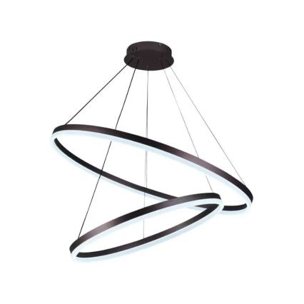 LED ljusreglerad ljuskrona på textilsladd LED/100W/230V 3000-6500K + fjärrkontroll