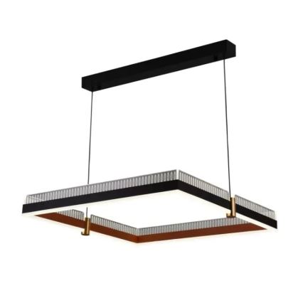 LED ljusreglerad ljuskrona på textilsladd LED/100W/230V 3000-6500K + fjärrkontroll