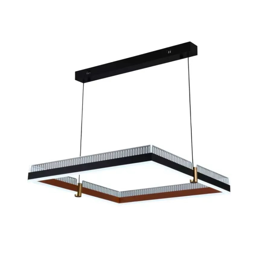LED ljusreglerad ljuskrona på textilsladd LED/100W/230V 3000-6500K + fjärrkontroll