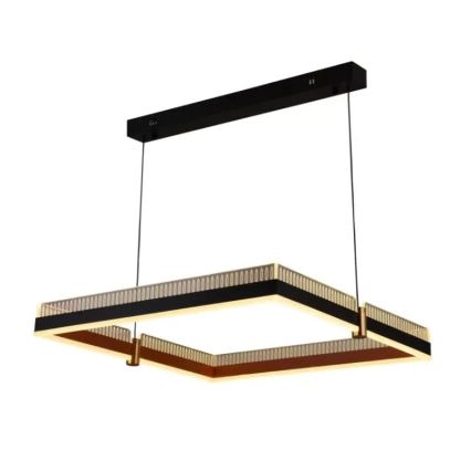 LED ljusreglerad ljuskrona på textilsladd LED/100W/230V 3000-6500K + fjärrkontroll