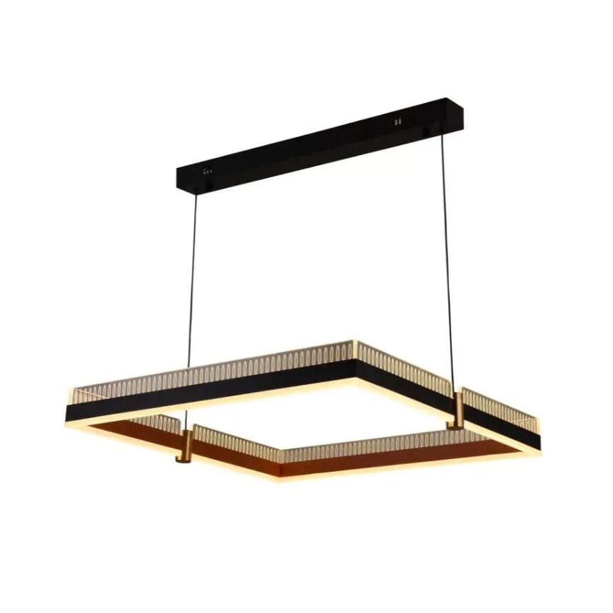 LED ljusreglerad ljuskrona på textilsladd LED/100W/230V 3000-6500K + fjärrkontroll