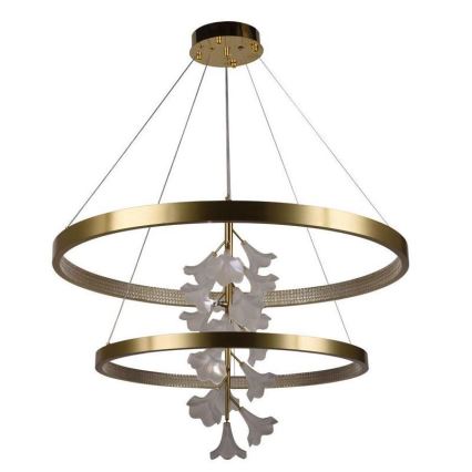 LED ljusreglerad ljuskrona på textilsladd LED/100W/230V 3000-6500K + fjärrkontroll