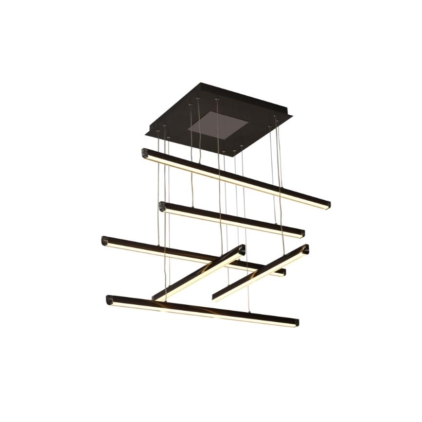 LED ljusreglerad ljuskrona på textilsladd LED/100W/230V 3000-6500K + fjärrkontroll