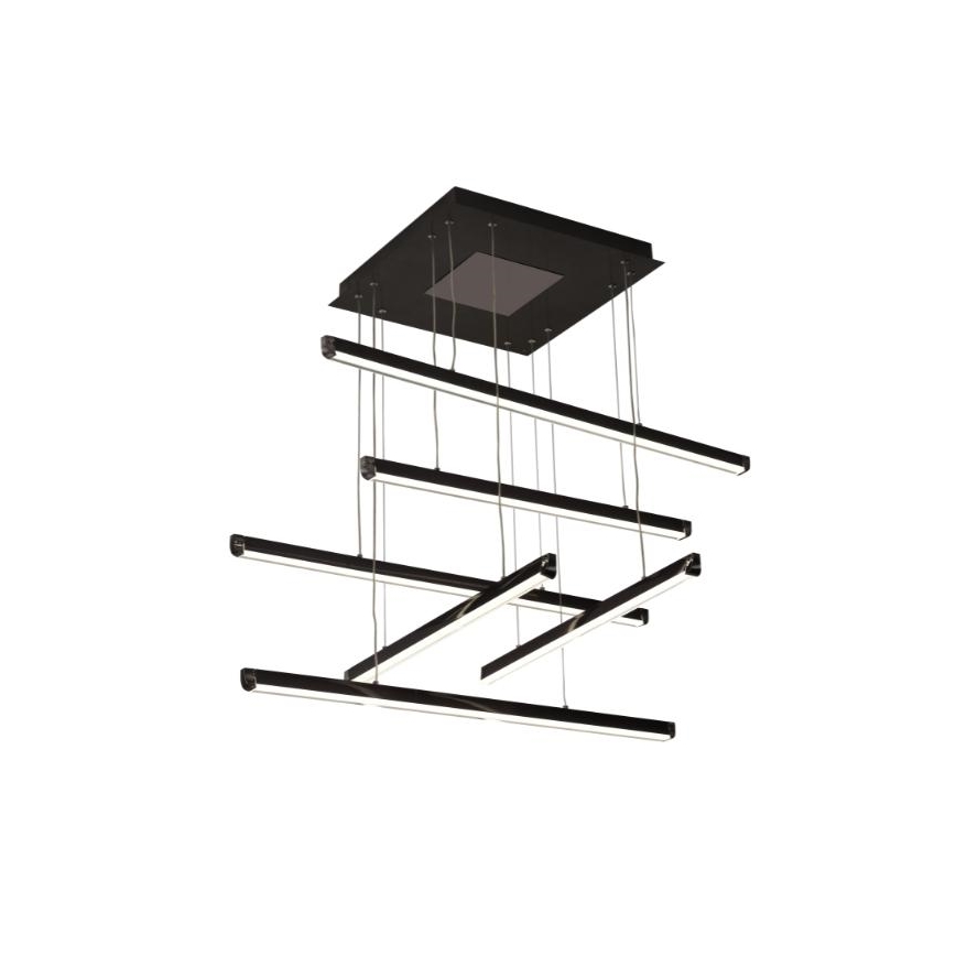 LED ljusreglerad ljuskrona på textilsladd LED/100W/230V 3000-6500K + fjärrkontroll