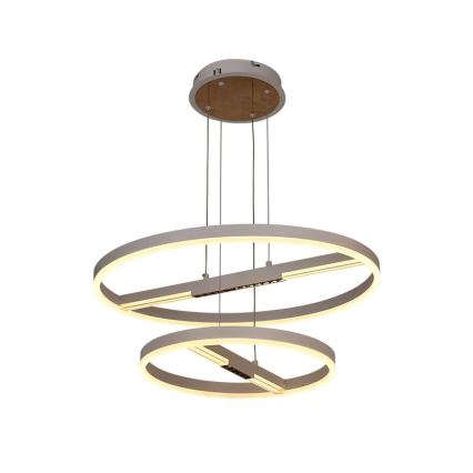LED ljusreglerad ljuskrona på textilsladd LED/100W/230V 3000-6500K + fjärrkontroll
