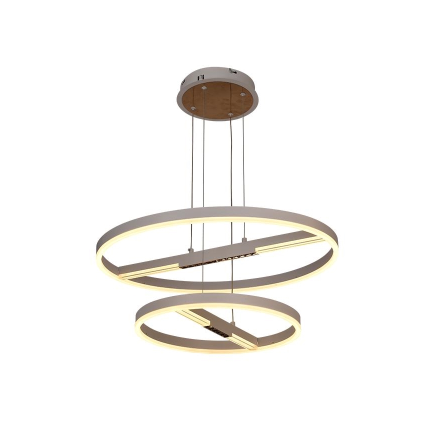 LED ljusreglerad ljuskrona på textilsladd LED/100W/230V 3000-6500K + fjärrkontroll