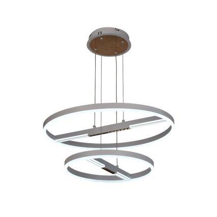 LED ljusreglerad ljuskrona på textilsladd LED/100W/230V 3000-6500K + fjärrkontroll