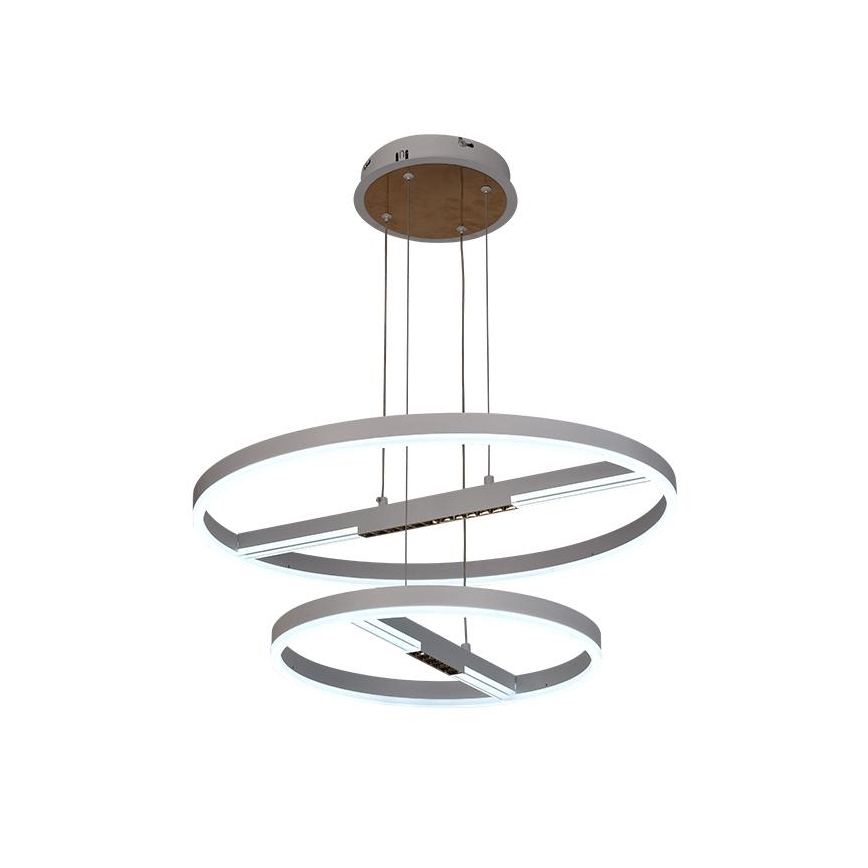 LED ljusreglerad ljuskrona på textilsladd LED/100W/230V 3000-6500K + fjärrkontroll