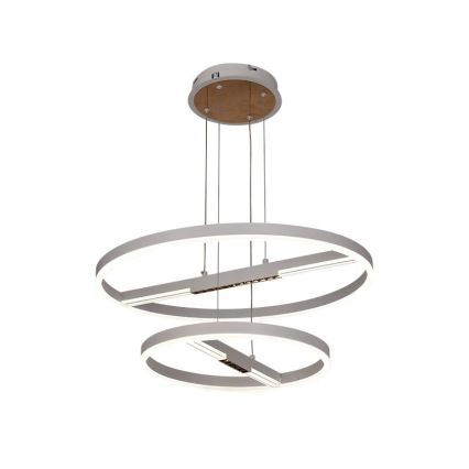 LED ljusreglerad ljuskrona på textilsladd LED/100W/230V 3000-6500K + fjärrkontroll