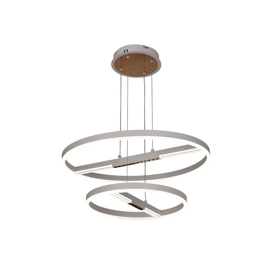 LED ljusreglerad ljuskrona på textilsladd LED/100W/230V 3000-6500K + fjärrkontroll