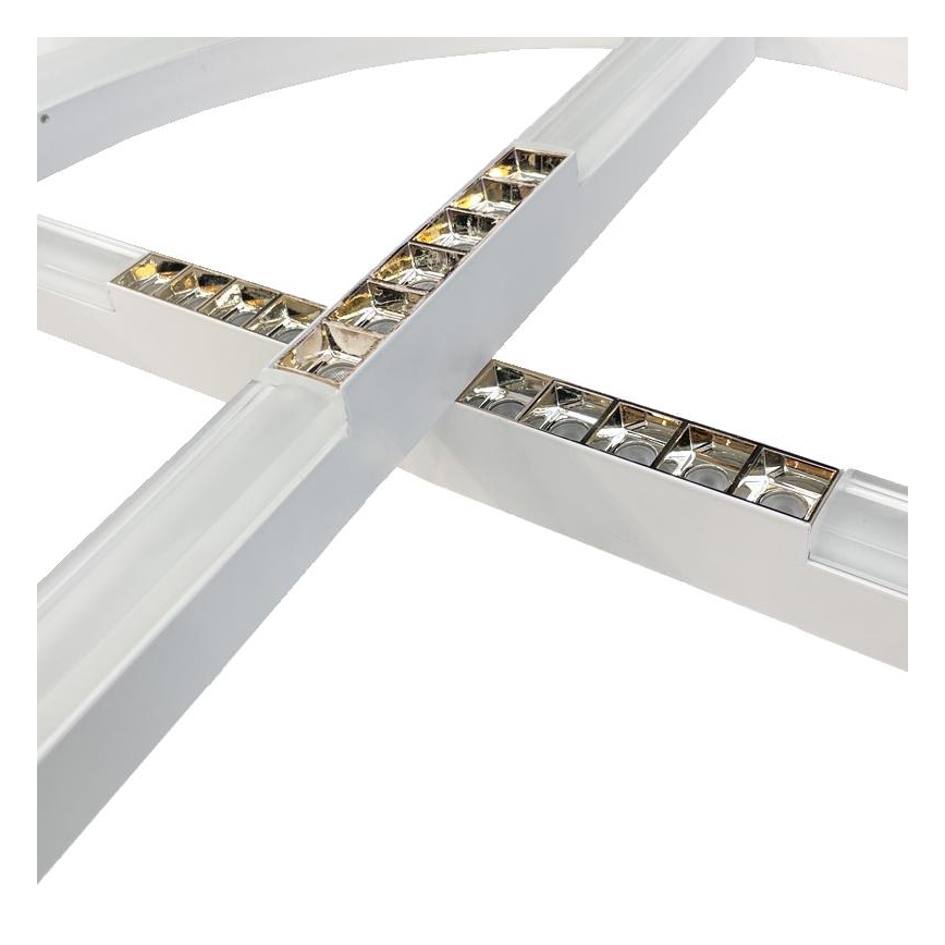 LED ljusreglerad ljuskrona på textilsladd LED/100W/230V 3000-6500K + fjärrkontroll