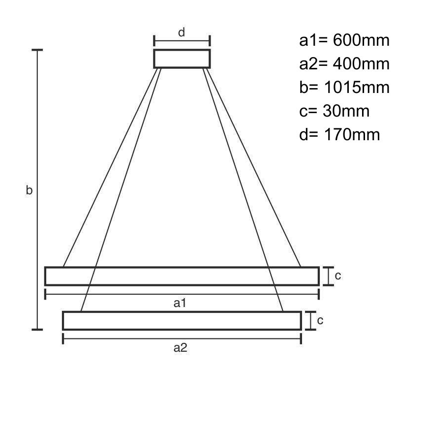 LED ljusreglerad ljuskrona på textilsladd LED/100W/230V 3000-6500K + fjärrkontroll