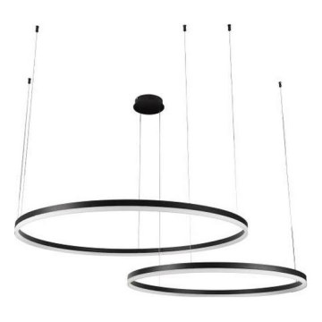 LED ljusreglerad ljuskrona på textilsladd LED/100W/230V 3000-6500K + fjärrkontroll