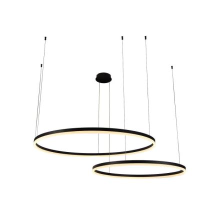 LED ljusreglerad ljuskrona på textilsladd LED/100W/230V 3000-6500K + fjärrkontroll