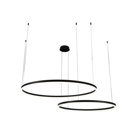 LED ljusreglerad ljuskrona på textilsladd LED/100W/230V 3000-6500K + fjärrkontroll