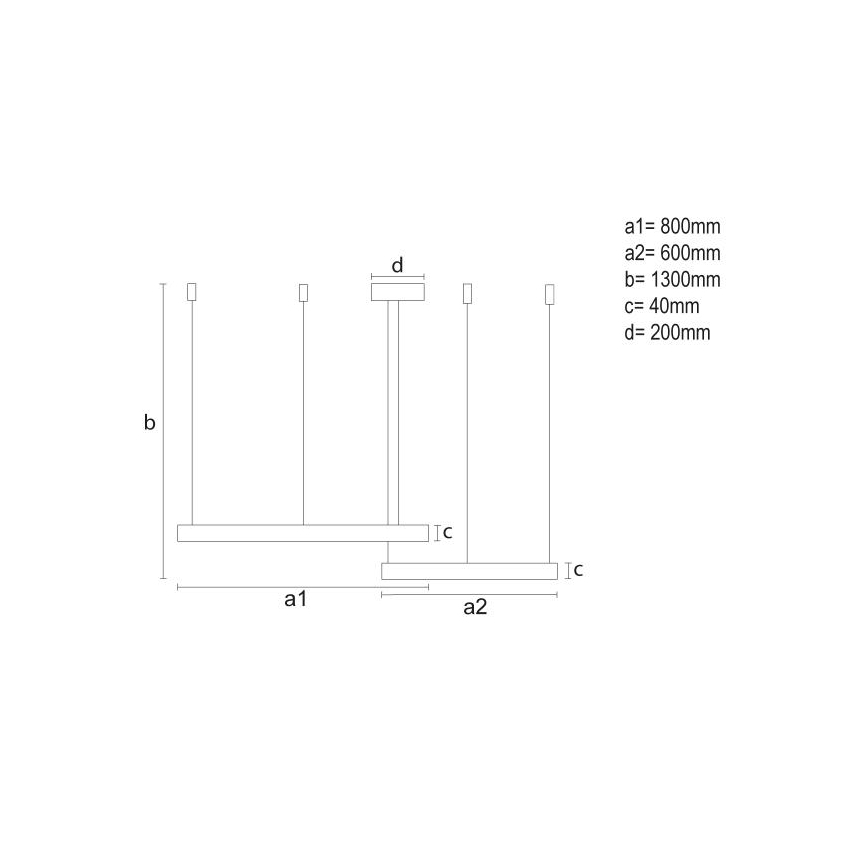 LED ljusreglerad ljuskrona på textilsladd LED/100W/230V 3000-6500K + fjärrkontroll