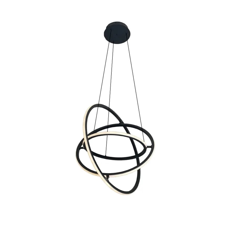 LED ljusreglerad ljuskrona på textilsladd LED/105W/230V 3000-6500K + fjärrkontroll