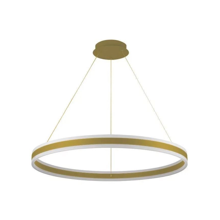 LED ljusreglerad ljuskrona på textilsladd LED/110W/230V 3000-6500K diameter 80 cm + fjärrkontroll