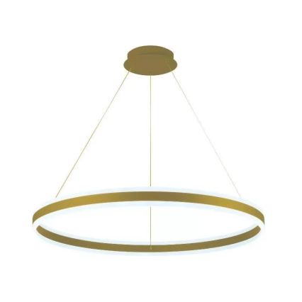 LED ljusreglerad ljuskrona på textilsladd LED/110W/230V 3000-6500K diameter 80 cm + fjärrkontroll