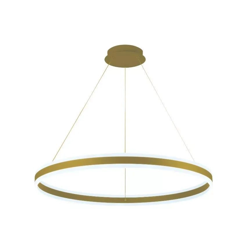 LED ljusreglerad ljuskrona på textilsladd LED/110W/230V 3000-6500K diameter 80 cm + fjärrkontroll