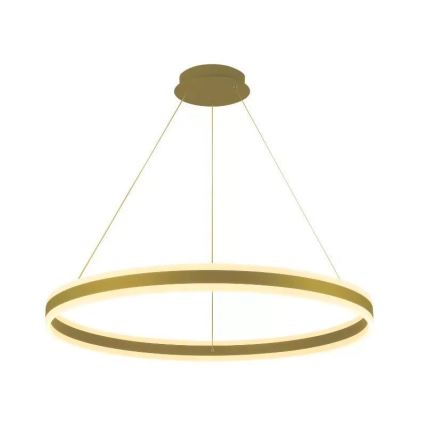LED ljusreglerad ljuskrona på textilsladd LED/110W/230V 3000-6500K diameter 80 cm + fjärrkontroll