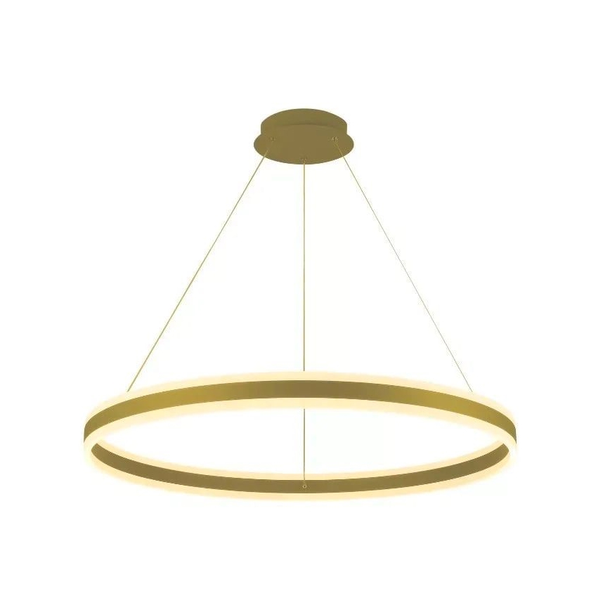 LED ljusreglerad ljuskrona på textilsladd LED/110W/230V 3000-6500K diameter 80 cm + fjärrkontroll