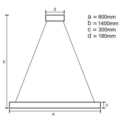 LED Ljusreglerad kristall ljuskrona på snöre LED/110W/230V 3000-6500K guld + fjärrkontroll