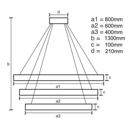 LED Ljusreglerad kristall ljuskrona på snöre LED/115W/230V 3000-6500K krom/guld + fjärrkontroll