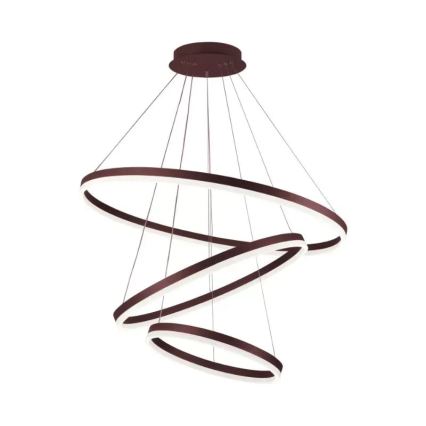 LED ljusreglerad ljuskrona på textilsladd LED/125W/230V 3000-6500K diameter 80 cm + fjärrkontroll